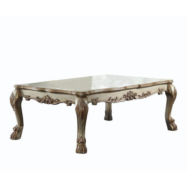 Wood Coffee Table in Gold Patina  - BM177681