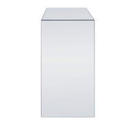 Wood and Mirror Cabinet with Three Drawers, Clear - BM196005