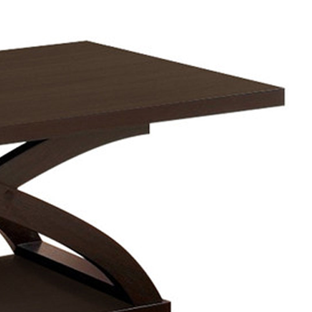 Arkley Contemporary Style Coffee Table, Dark Walnut - BM123070