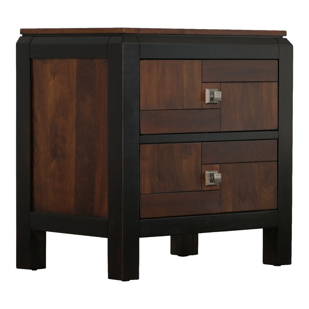 Patra Transitional Nightstand, Acacia & Walnut - BM123140