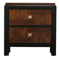 Patra Transitional Nightstand, Acacia & Walnut - BM123140