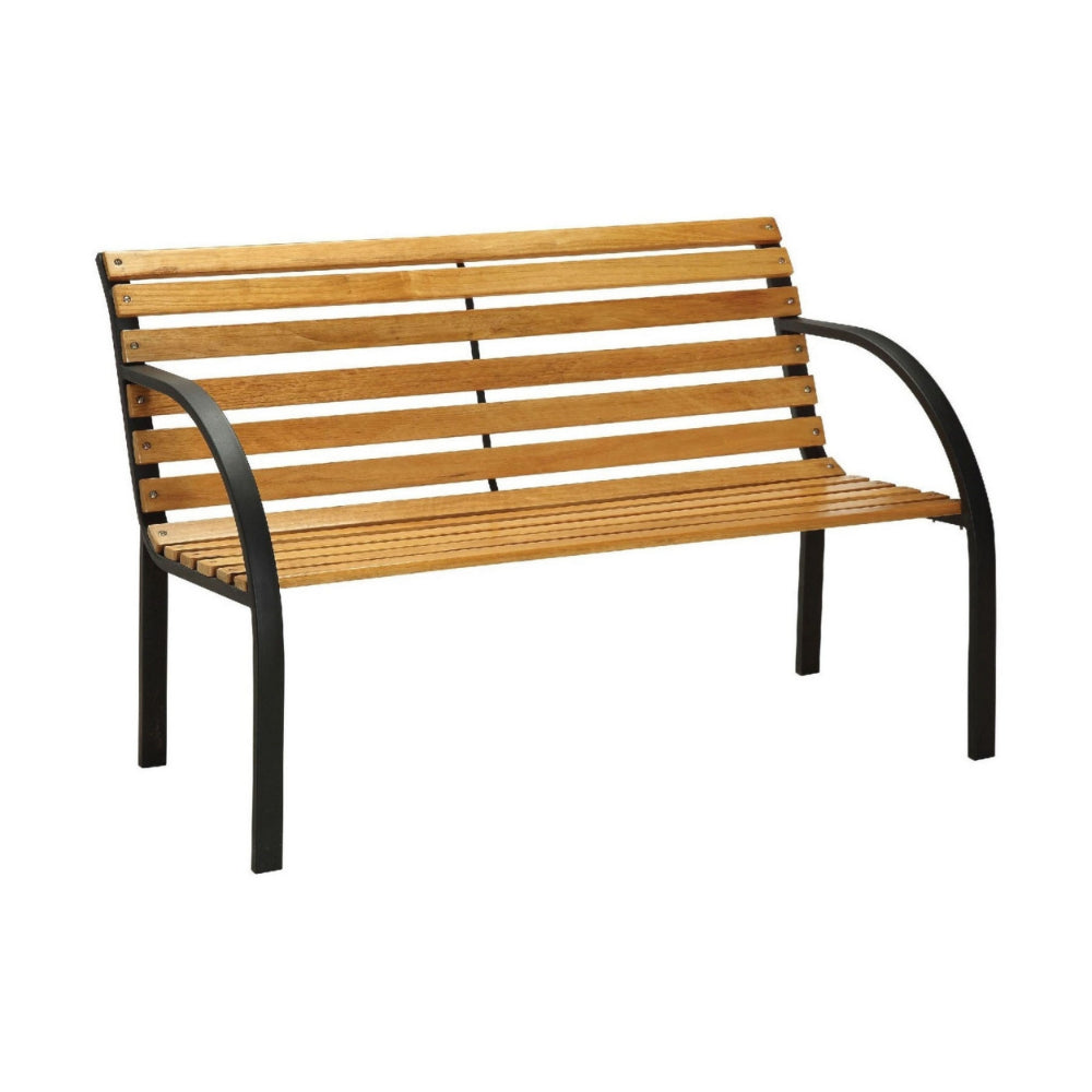 BM123183 Dumas Transitional Style Patio Bench, Natural Oak