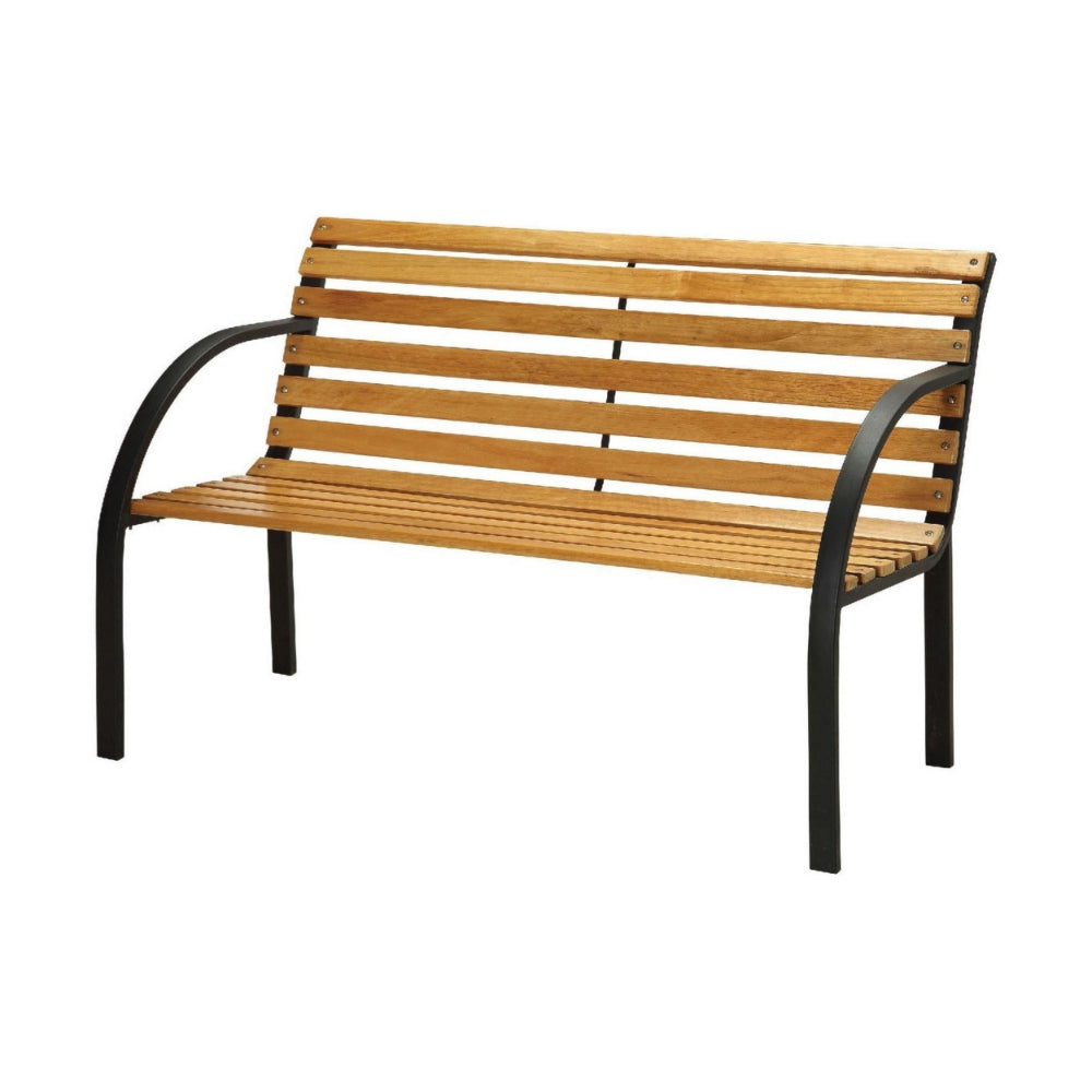 BM123183 Dumas Transitional Style Patio Bench, Natural Oak