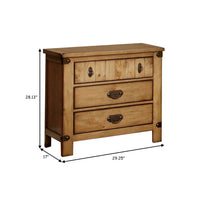 Pioneer Cottage Night Stand In Weathered Elm Finish - BM123268