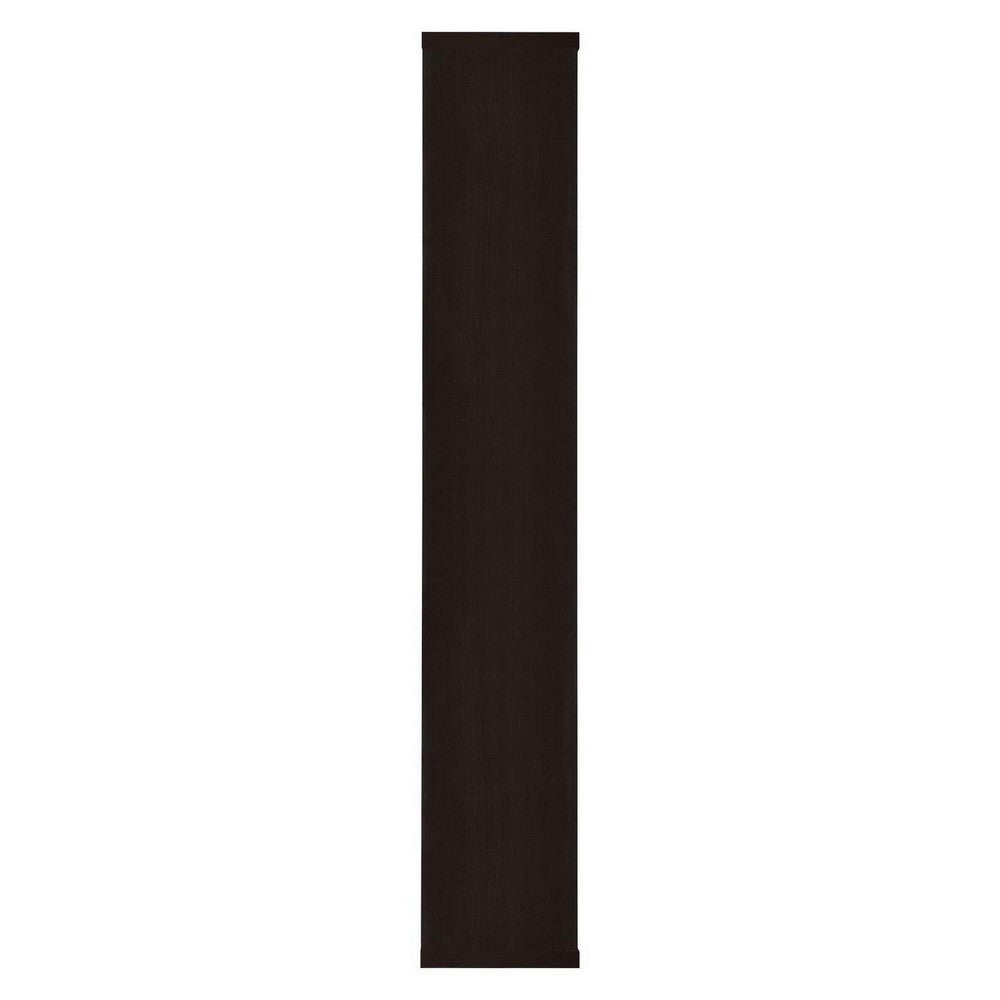 Aesthetic Fine Looking Rectangular Bookcase, Cappuccino Brown - BM156231