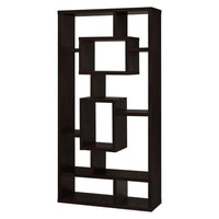 Aesthetic Fine Looking Rectangular Bookcase, Cappuccino Brown - BM156231