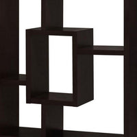 Aesthetic Fine Looking Rectangular Bookcase, Cappuccino Brown - BM156231