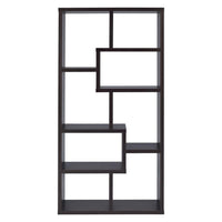 BM156233 Contemporary Asymmetrical Cube Bookcase, Brown