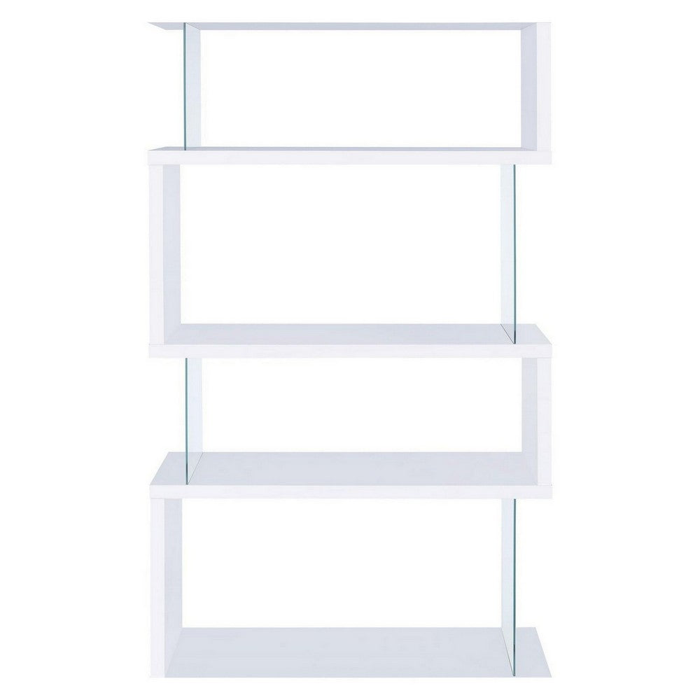 BM156242 Fantastic glossy white wooden bookcase