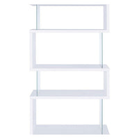 BM156242 Fantastic glossy white wooden bookcase