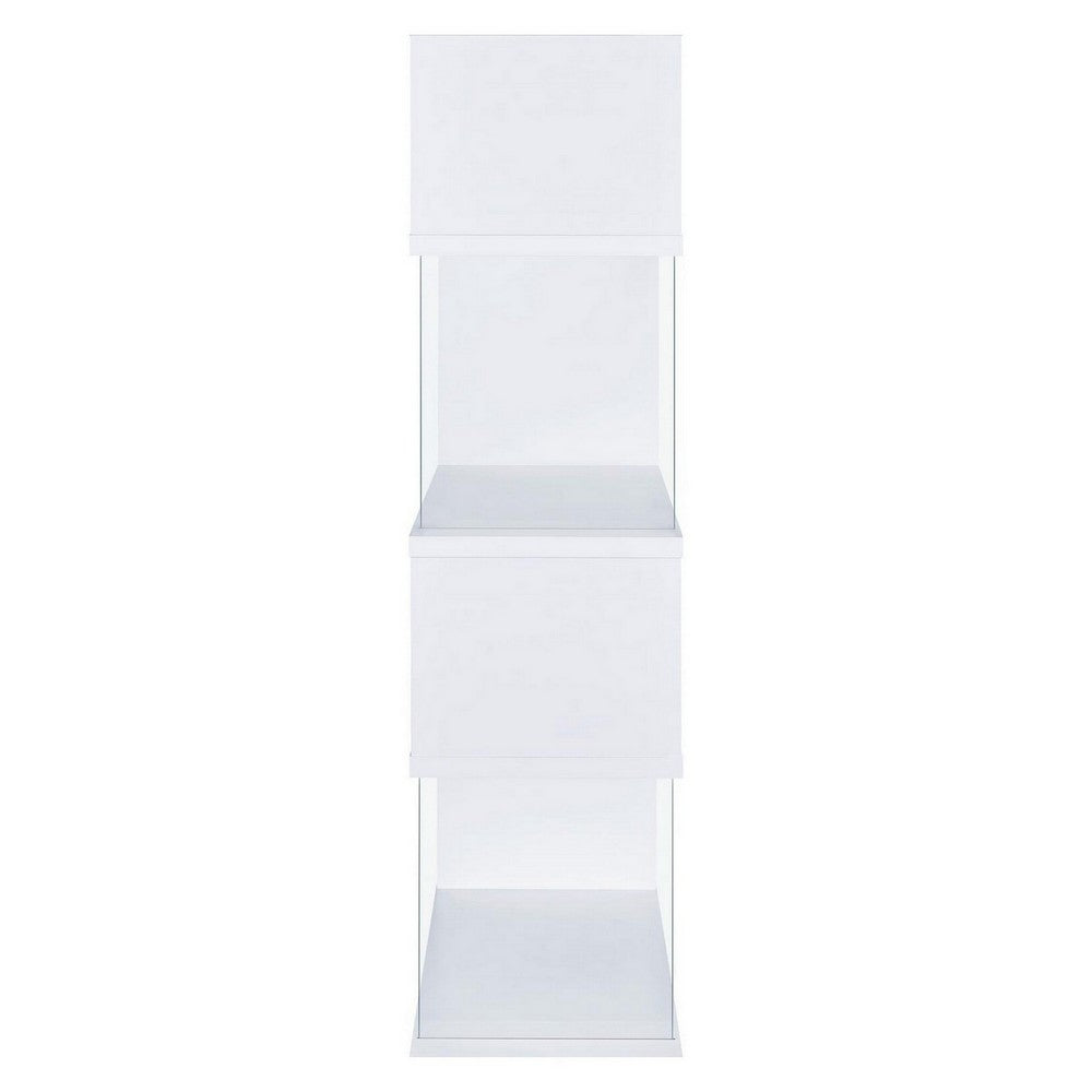 BM156242 Fantastic glossy white wooden bookcase
