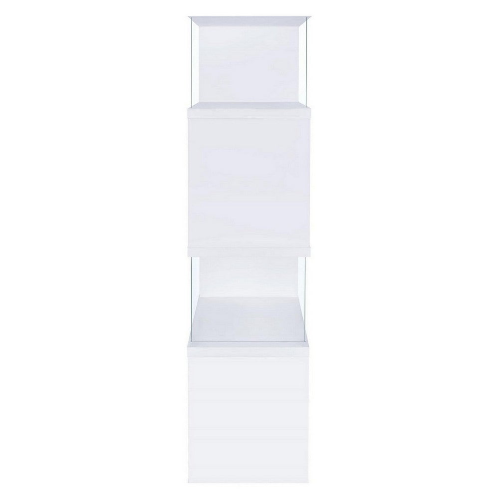 BM156242 Fantastic glossy white wooden bookcase