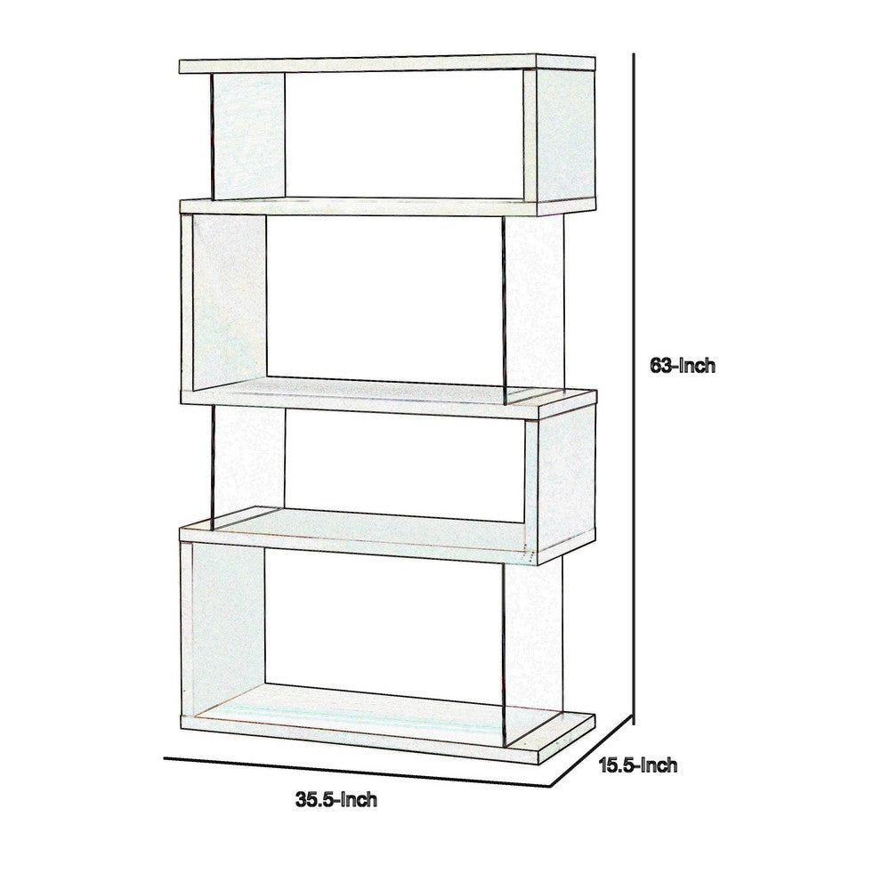 BM156242 Fantastic glossy white wooden bookcase