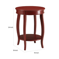 BM157289 Trendy Side Table, Red