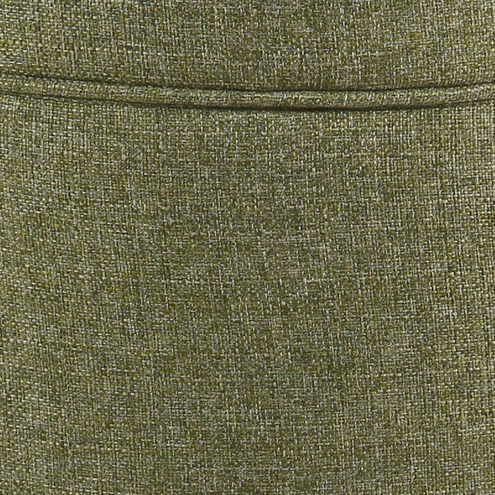 BM194125 - Fabric Upholstered Round Wooden Ottoman with Lift Off Lid Storage, Green