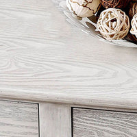 Transitional Wooden Coffee Table With Turned Legs and 2 Drawers, White - BM204002