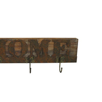 Traditional Wooden Rustic Plaque with Home Engraved, Brown - BM210369