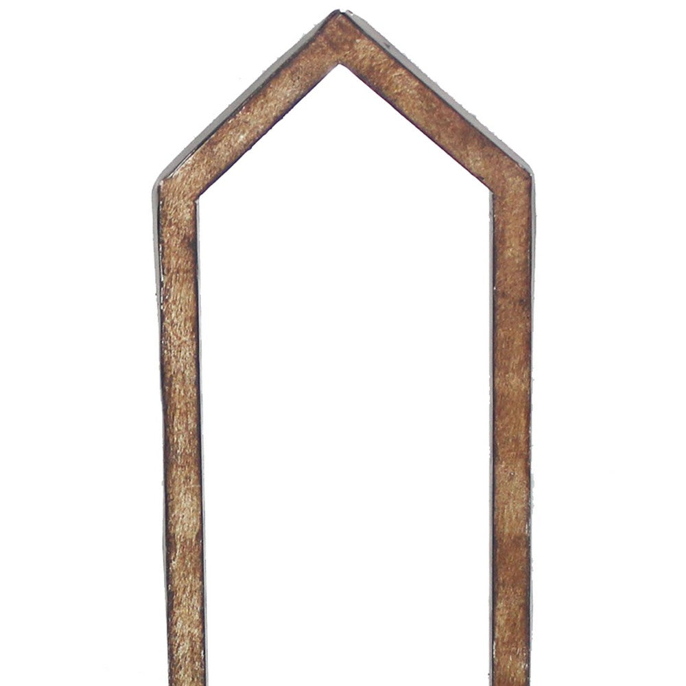 Hexagonal Frame Candle Holder with Mirror Panel, Set of 2,Gold and Silver - BM217259