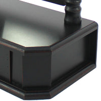 Traditional Wooden Table Mirror with 1 Drawer, Black and Silver - BM217290