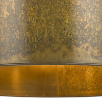 60 X 3 Watt Round Metal Frame Chandelier with 6 Foot Chain, Distressed Gold - BM224864