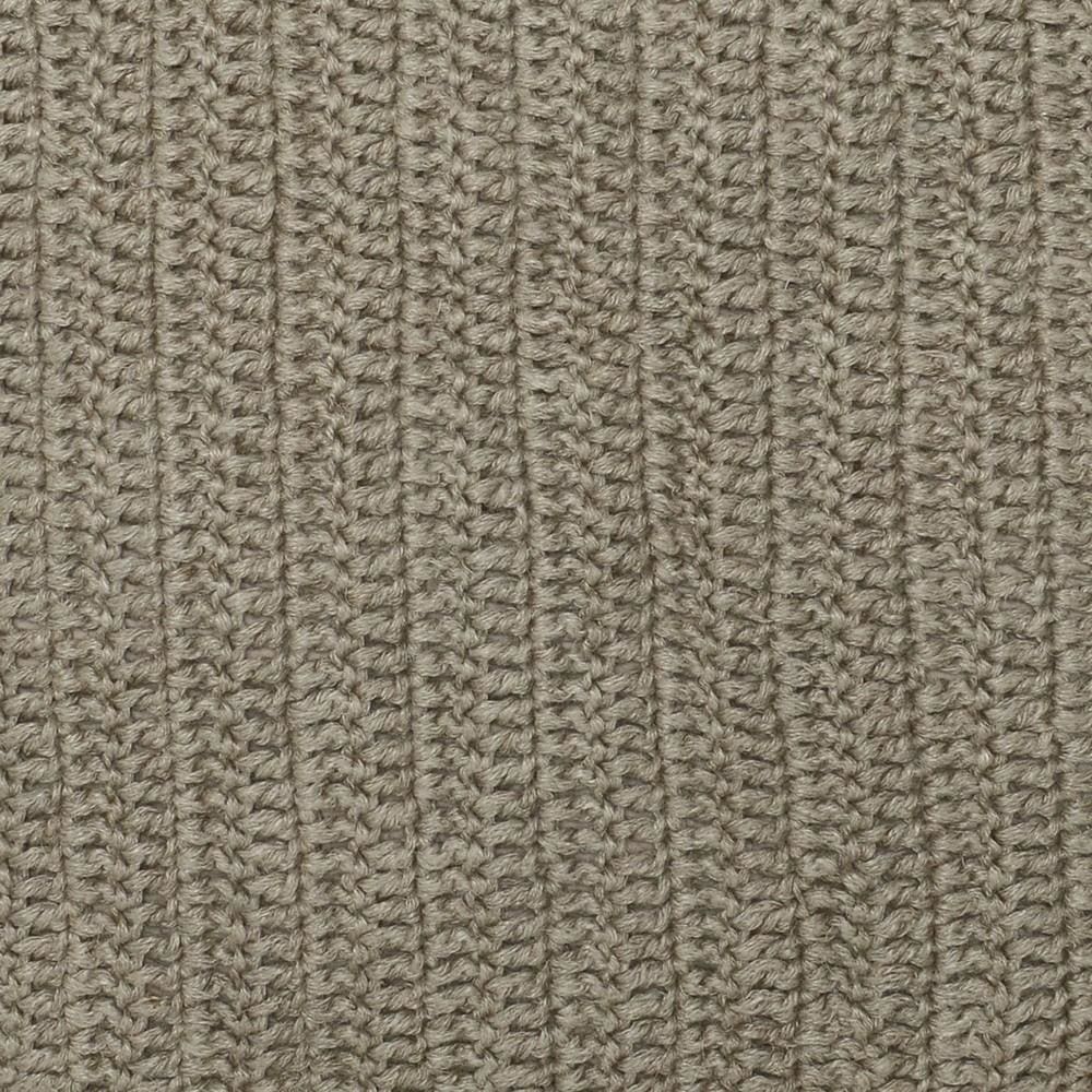 22 x 22" Throw Pillow with Hand Knit Details, Brown By Casagear Home