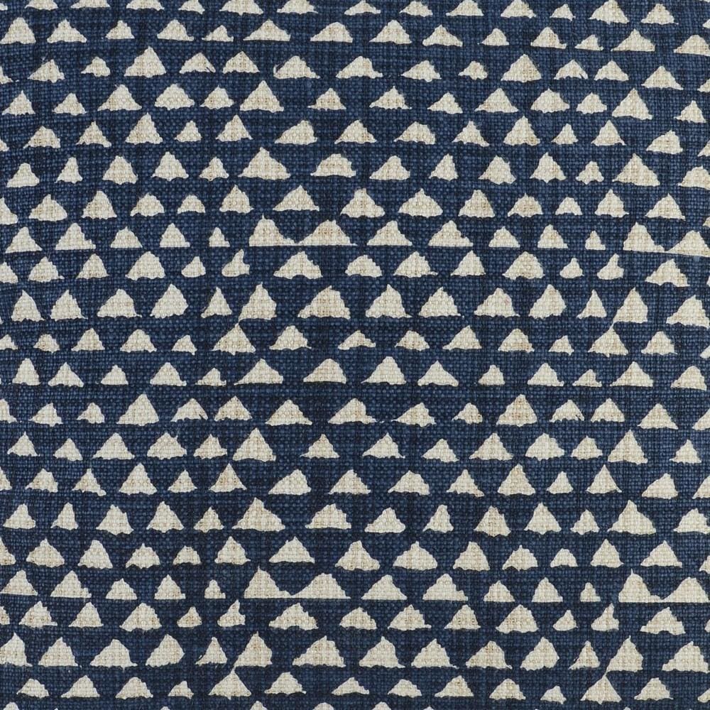 20 x 20" Geometric Pattern Throw Pillow, Blue and White By Casagear Home