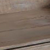 Angled Edge Wooden Tray with Cutout Handles, Set of 2, Distressed Brown - BM233459