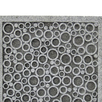 Transitional Sandstone Wall Decor with Bubble Pattern, Small, Gray - BM26615