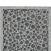 Transitional Sandstone Wall Decor with Bubble Pattern, Large, Gray - BM26616