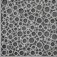 Transitional Sandstone Wall Decor with Bubble Pattern, Large, Gray - BM26616
