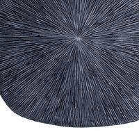 Transitional Ribbed Square Shaped Sandstone Wall Art, Large, Gray - BM26630