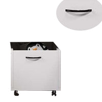 20 Inch Multipurpose Storage Box with Caster Wheels, Set of 2, White - BM275734