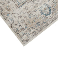 Tyra 5 x 7 Medium Soft Polyester Fabric Floor Area Rug, Washable, Medallion Pattern, Multicolor - BM279715
