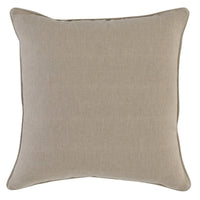 22 x 22 Soft Fabric Accent Throw Pillow, Woven Striped Design, Brown Beige By Casagear Home