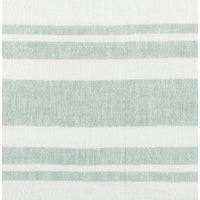 22 Inch Square Linen Accent Throw Pillow, Stripe Design, Eucalyptus, White By Casagear Home
