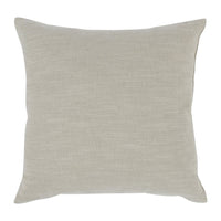 26 x 26 Throw Pillow, Pieced Fabric, Cotton, Leather, Frayed Fringes, Gray By Casagear Home