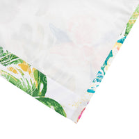 Porto 84 Inch Panel Window Curtains, Tropical Palm Leaves, Green and Blue - BM293462