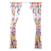 Minsk 84 Inch Window Panel Curtains, Bright Flower Patterns, Vibrant Colors - BM293481