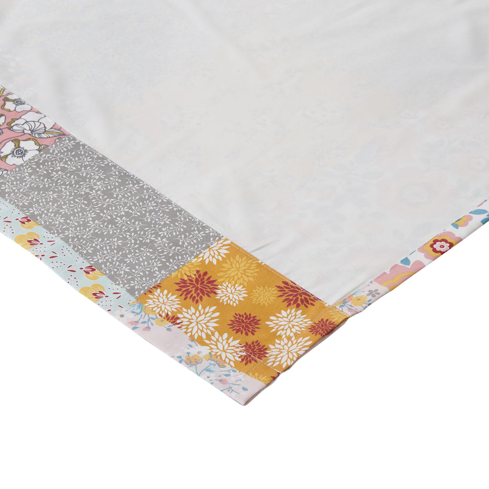 Turin 63 Inch Window Curtains, Brushed Microfiber, Multicolor Patchwork - BM294293