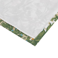 84 Inch Window Curtains, Beige Microfiber Fabric, Wildflower Print Design - BM294295