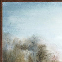 39 x 59 Hand Painted Forest Scenery, Resin Coat, Warm Blues and Browns - BM298938