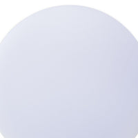 13 Inch Table Lamp, Globe LED Shade, Glass, Frosted White and Chrome  - BM308952