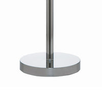 27 Inch Table Lamp with Metal and Fabric Shade, 
Sleek Chrome Finish - BM308973