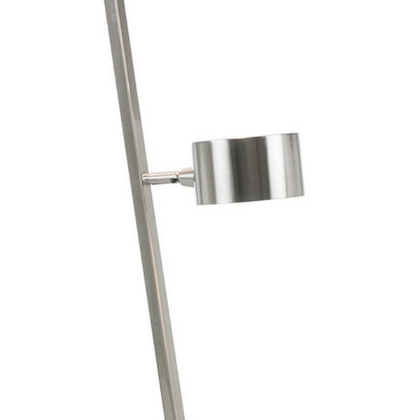 60 Inch Floor Lamp, 3 Drum Metal Shades, Modern Style, Silver Frame - BM309008