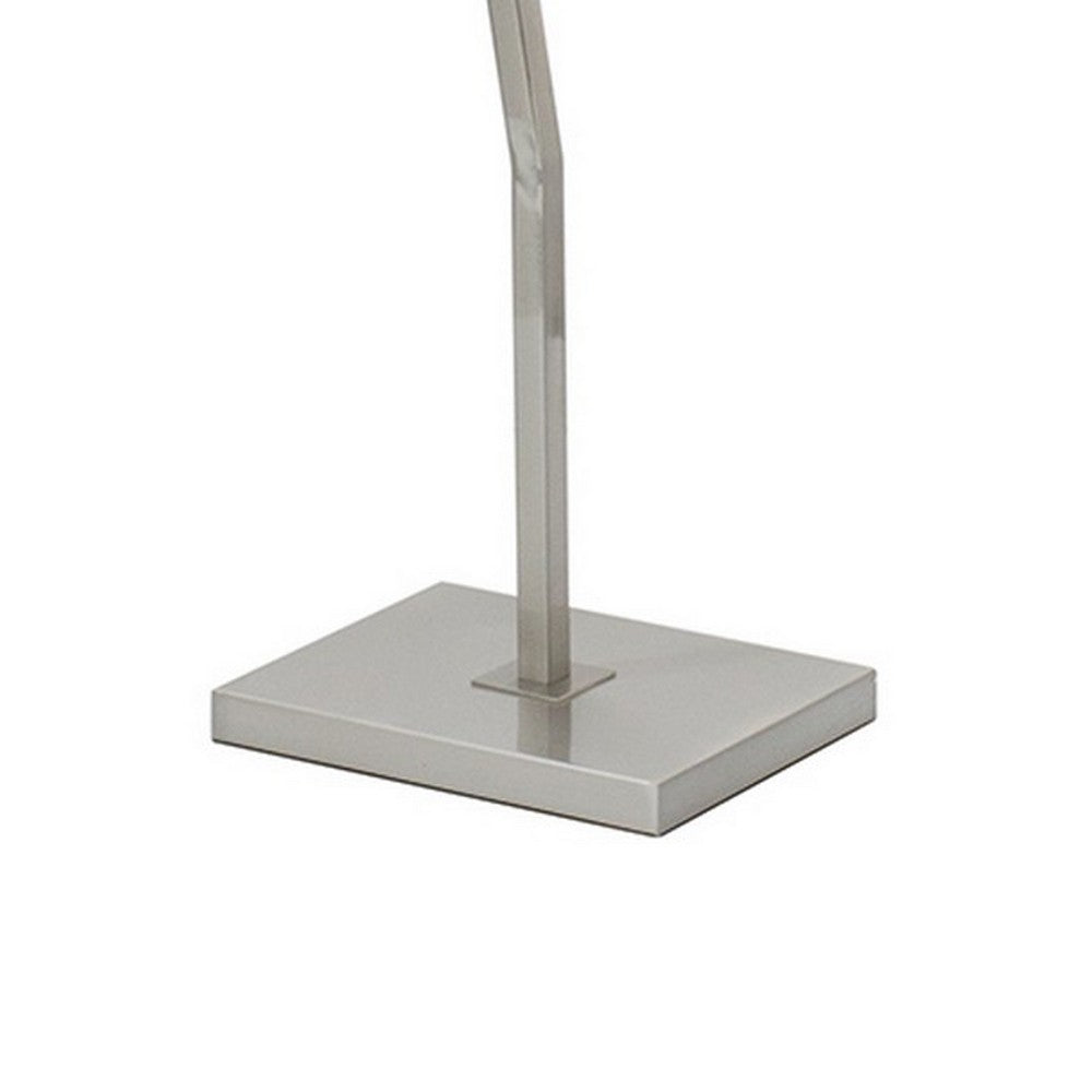 60 Inch Floor Lamp, 3 Drum Metal Shades, Modern Style, Silver Frame - BM309008