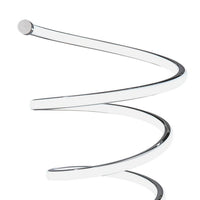 Sun 20 Inch Table Lamp, Accent Twisted Modern Design, LED Light Chrome Base - BM309031