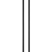 Pin 59 Inch Floor Lamp, Drum Shade, Metal Base, Accent Round Base, Black - BM309044