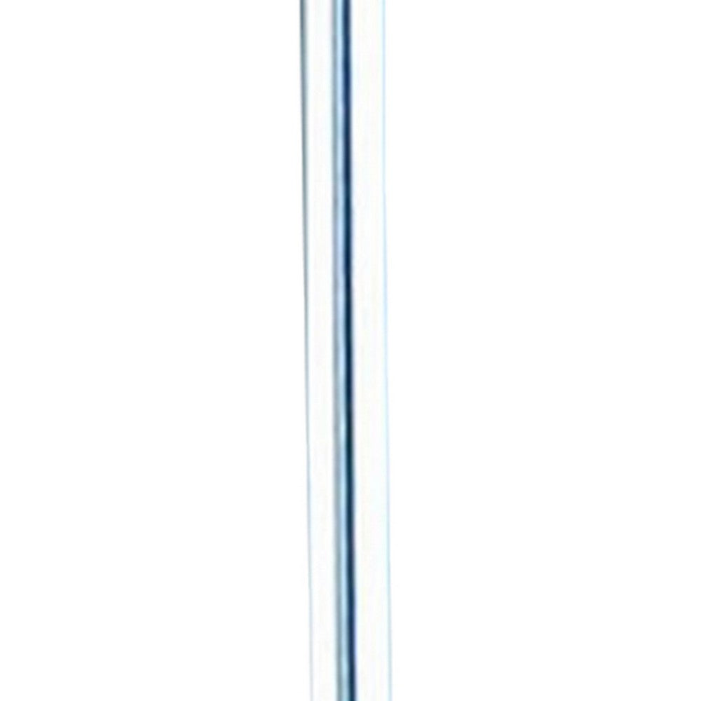 Fizo 25 Inch Table Lamp, Sleek Design, LED Light, Touch Switch, Silver - BM309054
