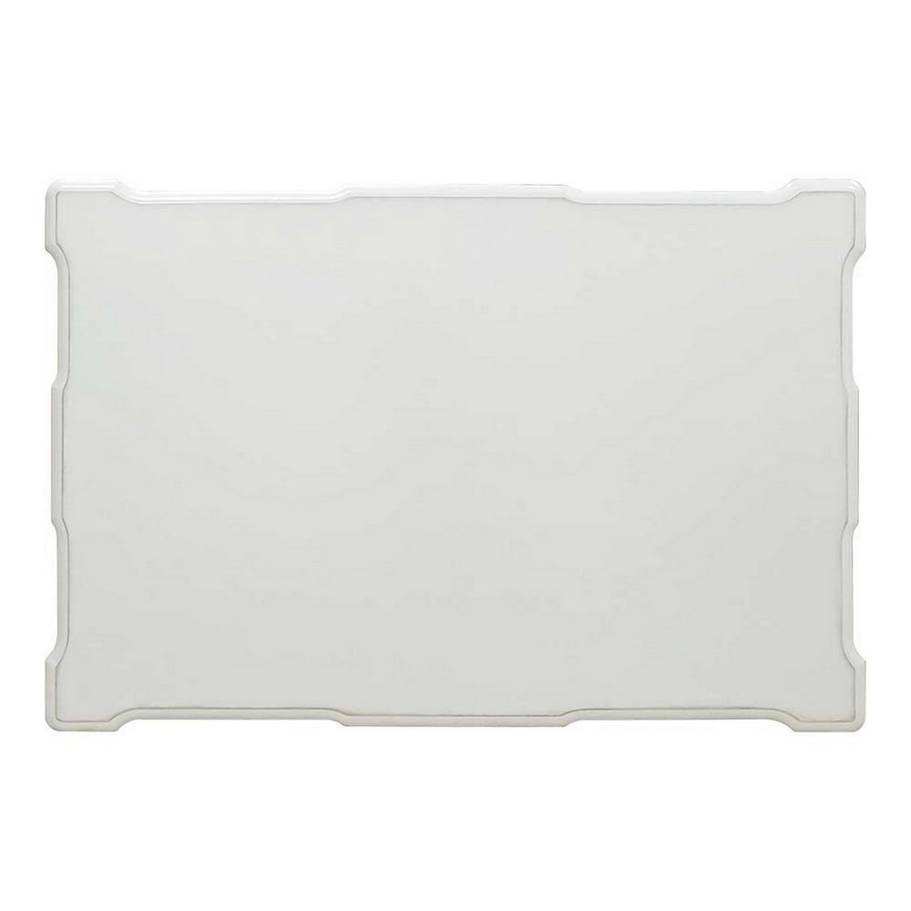 Jess 53 Inch Coffee Table, Traditional Scrolled Legs, Brushed Gold, White - BM309422