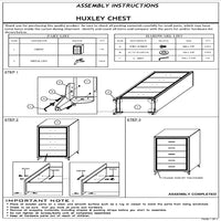 Sami 49 Inch Tall Dresser, 5 Drawers, Mirror Trim, Embossed Texture, Black - BM309513